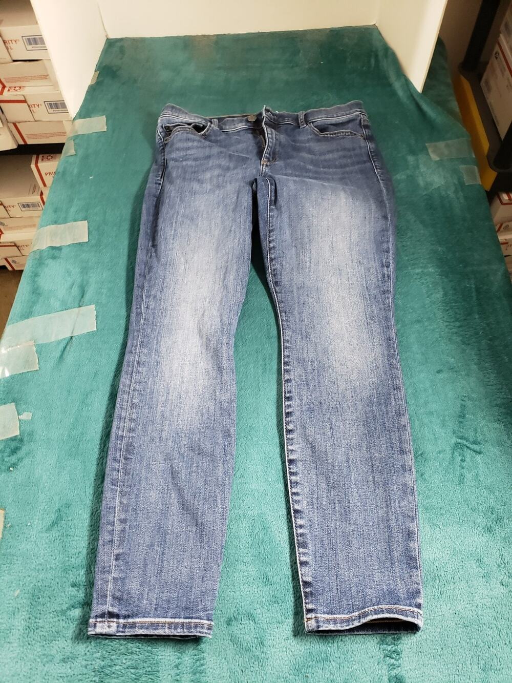 Gap Jeans Size 30 Short Womens Blue Stretch Denim Pants Mid Rise True Skinny